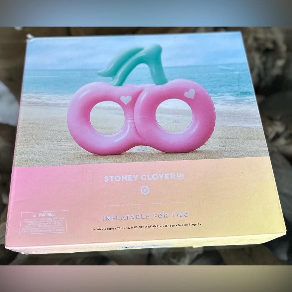 RARE STONEY CLOVERxTARGET NWT Inflatable For Two Cherries